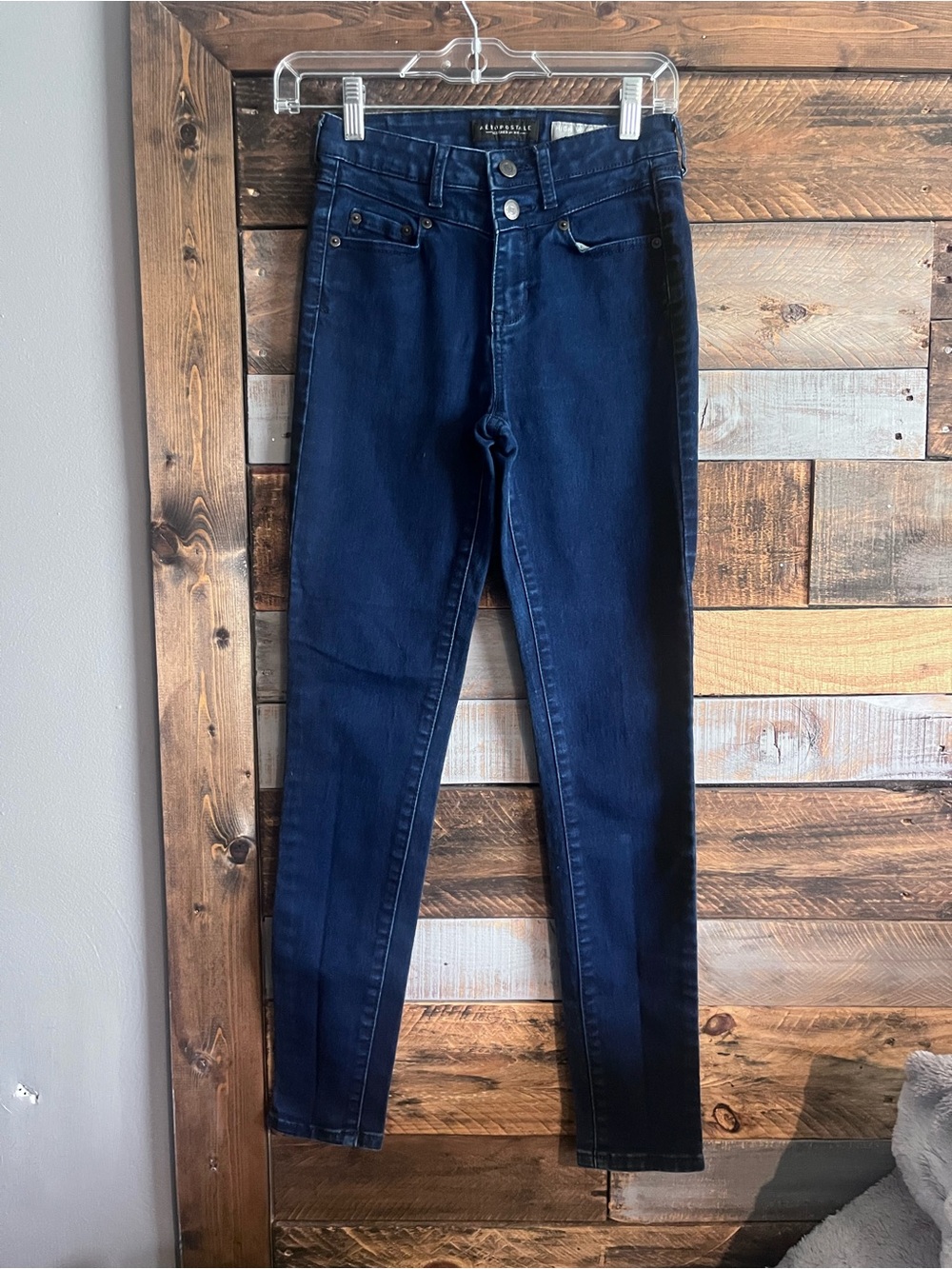 Aeropostale Dark Blue high waist Skinny Jeans 0 junior